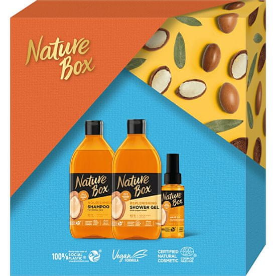 Nature Box Természetes ápoló ajándékkészlet Argan & Tsubaki Oils