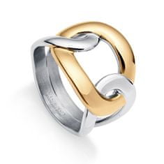 Viceroy Luxus tricolor acél gyűrű Chic 75310A01 (Kerület 55 mm)