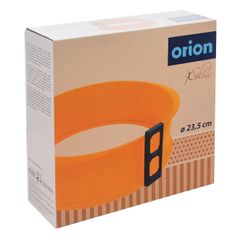 Orion Szilikon/üveg tortaforma, narancssárga