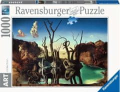 Ravensburger Puzzle Art Collection: Hattyúk tükröződnek a vízben, mint az elefántok 1000 darab