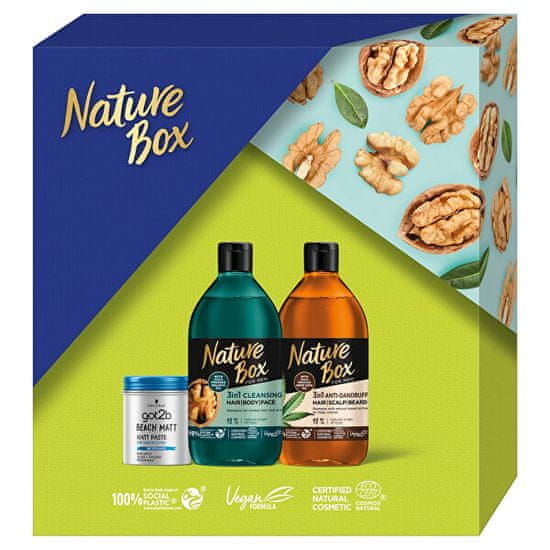 Nature Box Ajándék szett Men Hemp + Walnut + Got2B Beach Matt