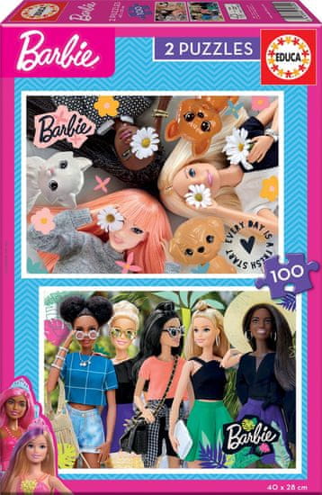 EDUCA Barbie puzzle 2x100 darab