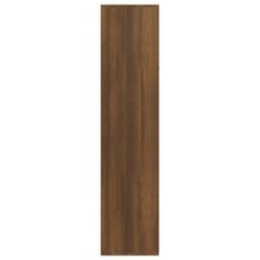 Greatstore barna tölgyszínű szerelt fa könyv-/tálalószekrény 66x30x130 cm