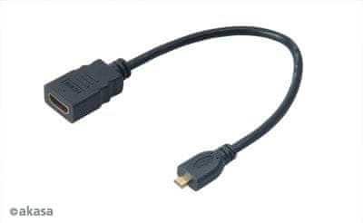 Akasa - HDMI-mikro HDMI adapter - 25 cm