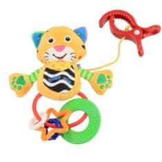 Baby Mix Plüss játék csörgővel tigris