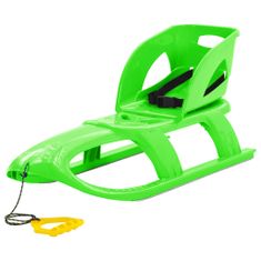 Vidaxl zöld polipropilén szánkó üléssel 102,5x40x23 cm 93723