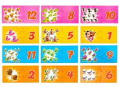 JOKOMISIADA Oktatójáték Mandzsettagombok Számok puzzle GR0309
