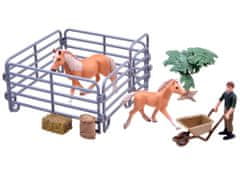 JOKOMISIADA A farmer ló és csikó, festett figurakészlet ZA2605