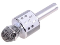 RAMIZ Bluetoothos karaoke mikrofon ezüst színben