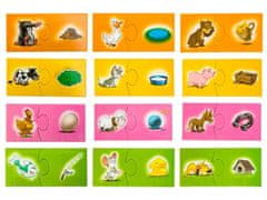 JOKOMISIADA Oktató játék Mandzsettagombok állatok puzzle GR0308