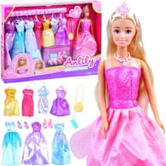JOKOMISIADA Anlily Doll hercegnő + ruhák a bálhoz ZA3488
