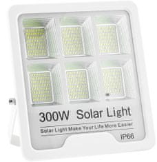 Foxter ETD300W Solar LED reflektor, IP66, távirányító, 300W