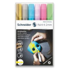 Schneider Akril filctoll Paint-It 310 készlet V2, 6 színben