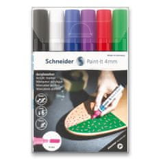 Schneider Akril filctoll Paint-It 320 készlet V1, 6 színben