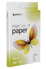 fotópapír Print Pro matt 190g/m2/ 10x15/ 100 lap