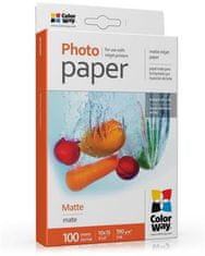 ColorWay fotópapír/ matt 190g/m2, 10x15/ 100 darab