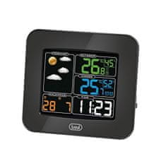 Trevi Időjárás állomás , ME 3165RC, színes LCD kijelző, óra, barométer hPa, °C/ °F, ébresztőóra, vezeték nélküli érzékelő, 3x AAA, 230V 50Hz