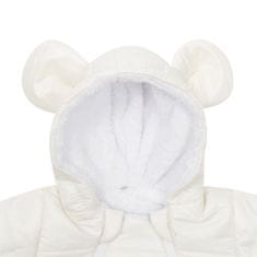 NEW BABY Új Baby Pumi krémszínű téli overál kapucnival és fülekkel - 68 (4-6m)