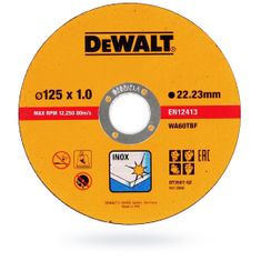 DeWalt Inox 125x1mm fémtárcsa 10 db DT3507