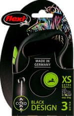 Flexi Black Design XS kötél 3 m zöld 8 kg