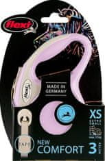 Flexi New Comfort XS öv 3 m rózsaszín 12 kg
