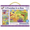 4 kirakós játék egy dobozban - Dinoszauruszok