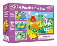 Galt 4 puzzle egy dobozban - Állatok