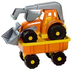 Androni Traktoros rakodógép motoros munkagéppel - hossza 58 cm narancssárga
