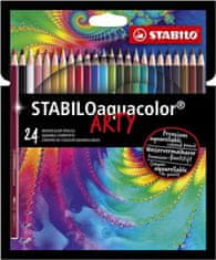 Stabilo aquacolor zsírkréták, 24 darabos készlet kartondobozban "ARTY"