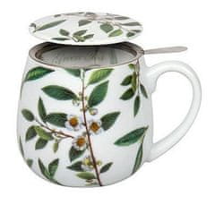Mugshop Bögre szűrővel - Kedvenc teám Zöld 420 ml