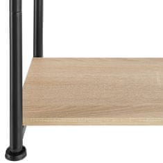 tectake Memphis kisasztal polccal 34x30x59cm - Könnyű fa, tölgy Sonoma