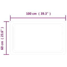 shumee LED-es fürdőszobatükör 60x100 cm