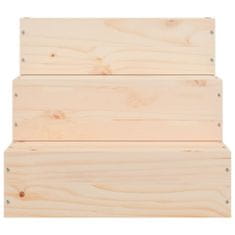 shumee tömör fenyőfa kisállat lépcső 40 x 37,5 x 35 cm