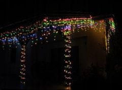 Malatec Újévi függöny lámpák 300 LED RGB színes 12m - 8 funkciós