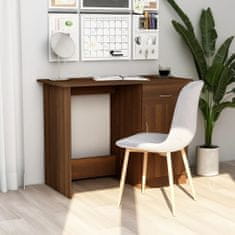 Greatstore barna tölgy színű szerelt fa íróasztal 100 x 50 x 76 cm