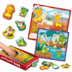 MONTESSORI BABY BOX PLAY FAMILY - Kiskutya puzzle