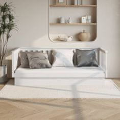 Greatstore fehér tömör fenyőfa kanapéágy 100 x 200 cm