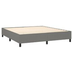 shumee sötétszürke szövet rugós ágy matraccal 160 x 200 cm