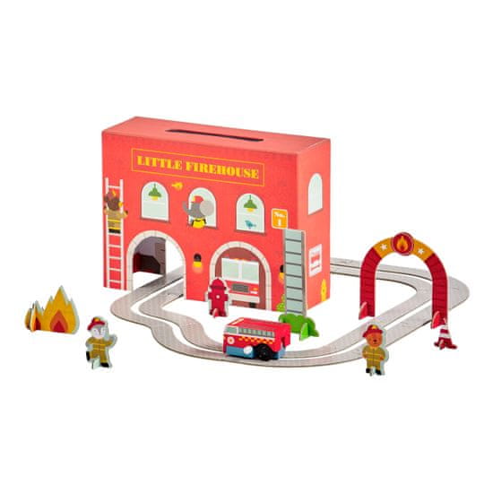 Petit collage Tűzoltóállomás játékkészlet