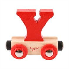Bigjigs Toys Bigjigs Rail Wagon fából készült vonatsín - Y betűs vonatsín