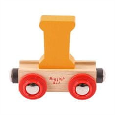 Bigjigs Toys Bigjigs Rail Wagon fából készült vasúti pálya - I betű