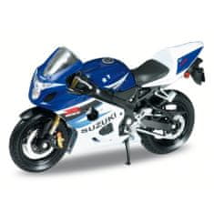 Welly Motorkerékpár Suzuki GSX-R750 1:18 kék