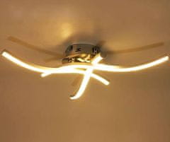 aptel Modern mennyezeti LED króm lámpa 43cm