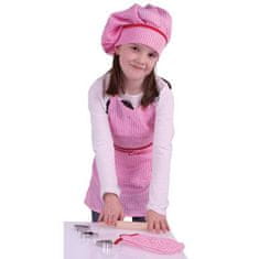 Bigjigs Toys Pink Chef Set - sérült csomagolásban