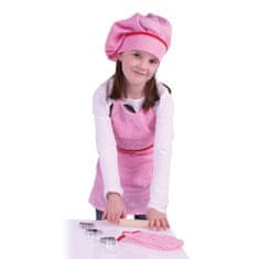 Bigjigs Toys Pink Chef Set - sérült csomagolásban