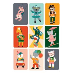 Petit collage Kártyák egy dobozban buta majom