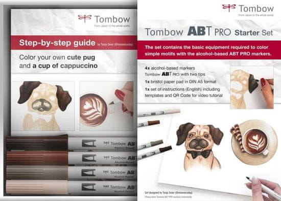 Tombow ABT PRO kétoldalas alkoholos filctoll - Starter szett