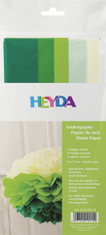 HEYDA Selyempapír szett 50 x 70 cm - zöld-sárga mix