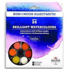 KOH-I-NOOR vízfestékek / vízfestékek BRILLIANT kerek 24 színben