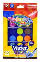 Colorino Water Colours nagy pozdro 18 szín 2 ecsettel